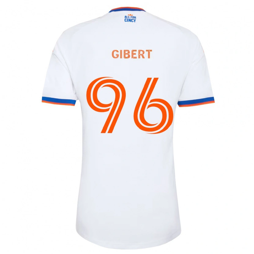 Danxen Mænd Gaël Gibert #96 Hvid Marineblå Orange Udebane Spillertrøjer 2026/27 Trøje T-Shirt