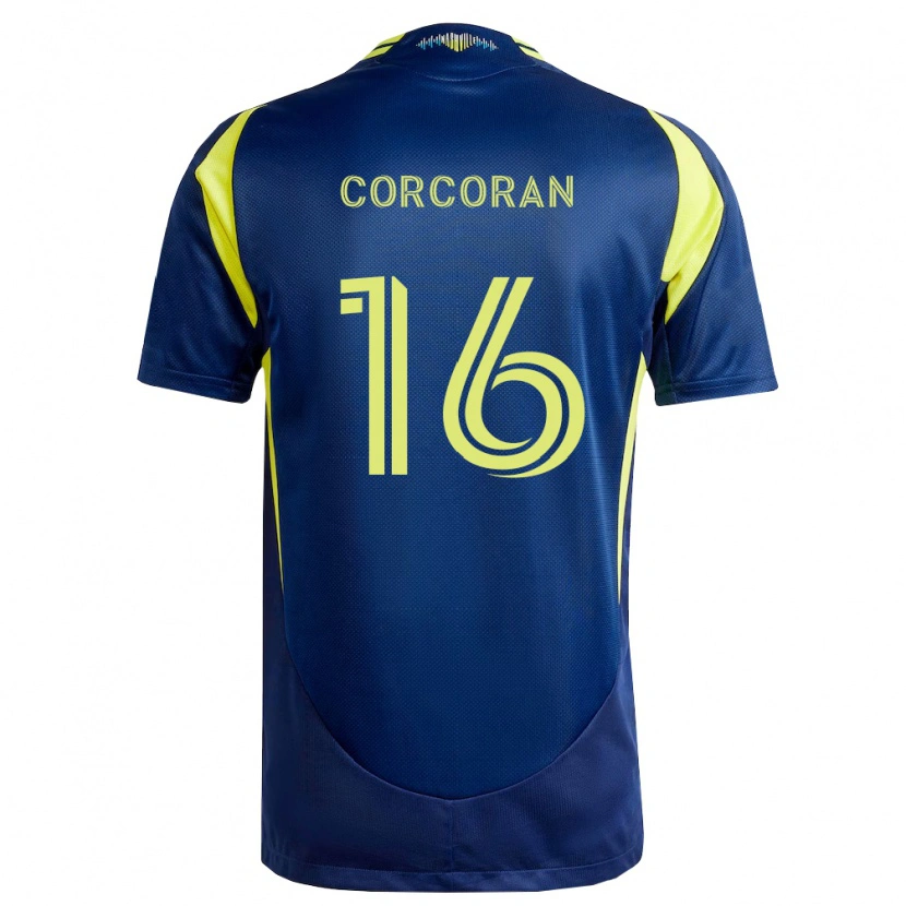 Danxen Mænd Matthew Corcoran #16 Gul Marineblå Udebane Spillertrøjer 2026/27 Trøje T-Shirt