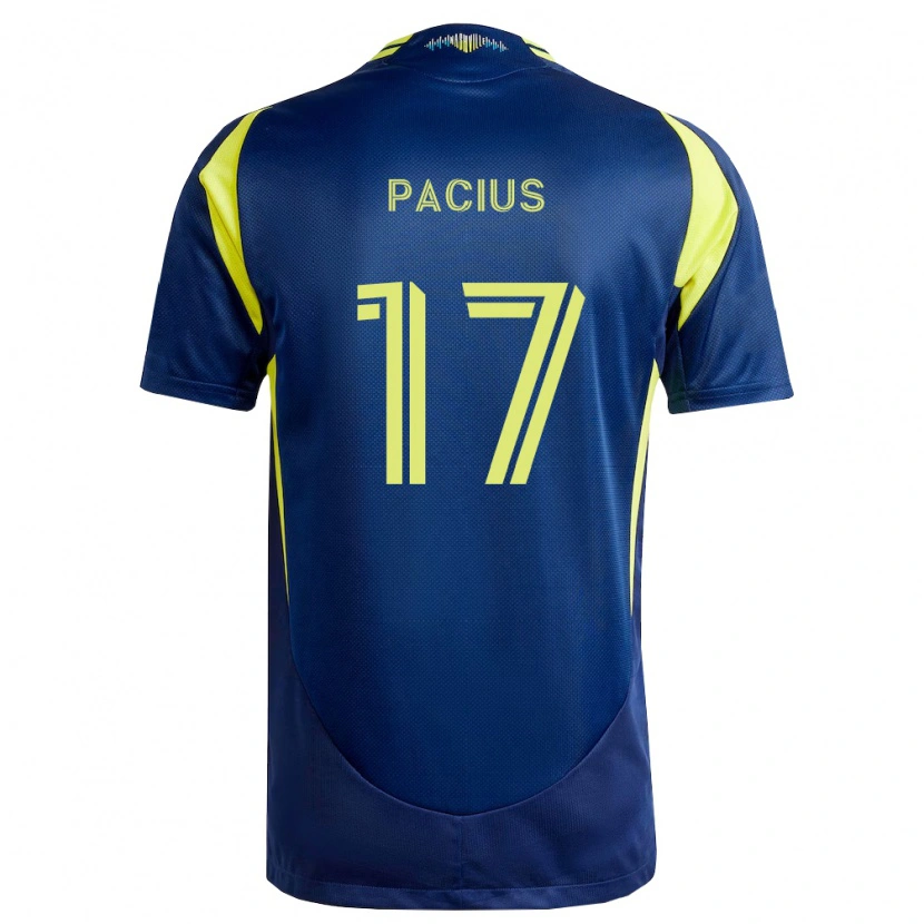 Danxen Mænd Woobens Pacius #17 Gul Marineblå Udebane Spillertrøjer 2026/27 Trøje T-Shirt