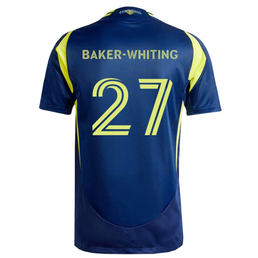 Danxen Mænd Reed Baker-Whiting #27 Gul Marineblå Udebane Spillertrøjer 2026/27 Trøje T-Shirt