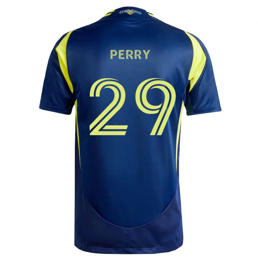 Danxen Mænd Nebiyou Perry #29 Gul Marineblå Udebane Spillertrøjer 2026/27 Trøje T-Shirt