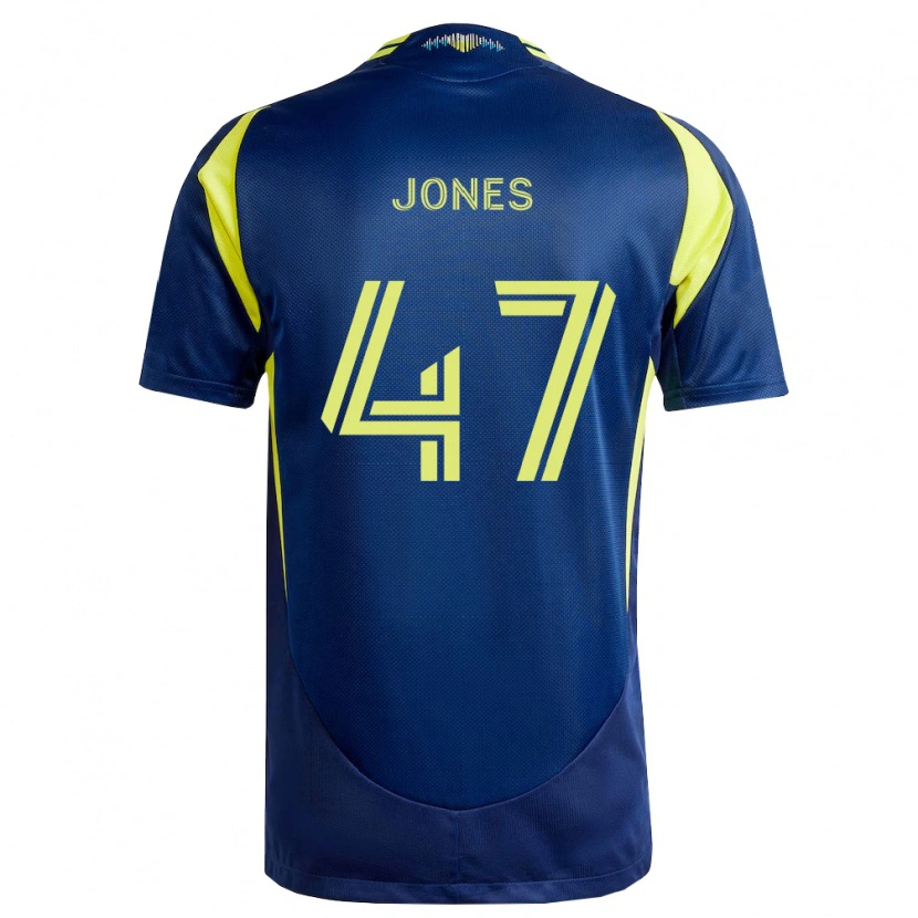 Danxen Mænd Isaiah Jones #47 Gul Marineblå Udebane Spillertrøjer 2026/27 Trøje T-Shirt