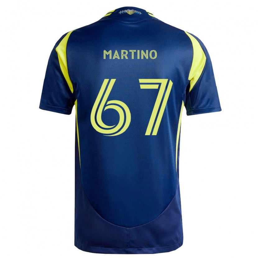 Danxen Mænd Ben Martino #67 Gul Marineblå Udebane Spillertrøjer 2026/27 Trøje T-Shirt