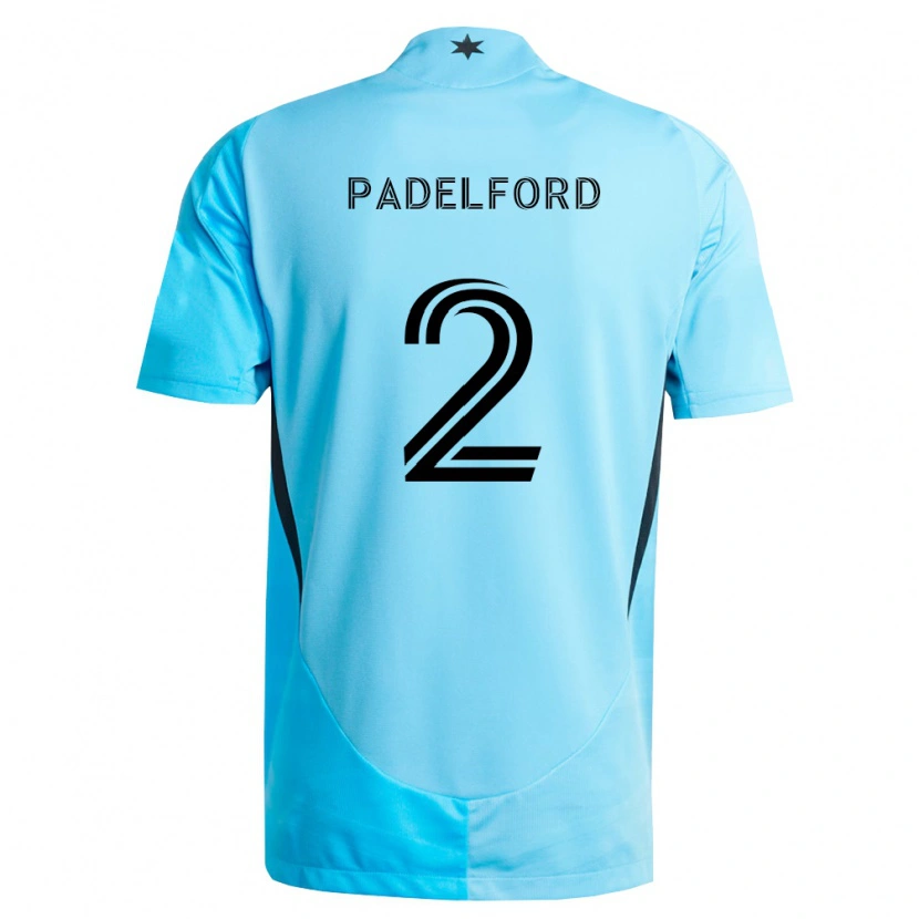 Danxen Mænd Devin Padelford #2 Lyseblå Sort Udebane Spillertrøjer 2026/27 Trøje T-Shirt