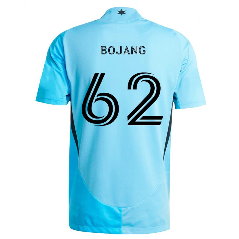 Danxen Mænd Mohammad Bojang #62 Lyseblå Sort Udebane Spillertrøjer 2026/27 Trøje T-Shirt