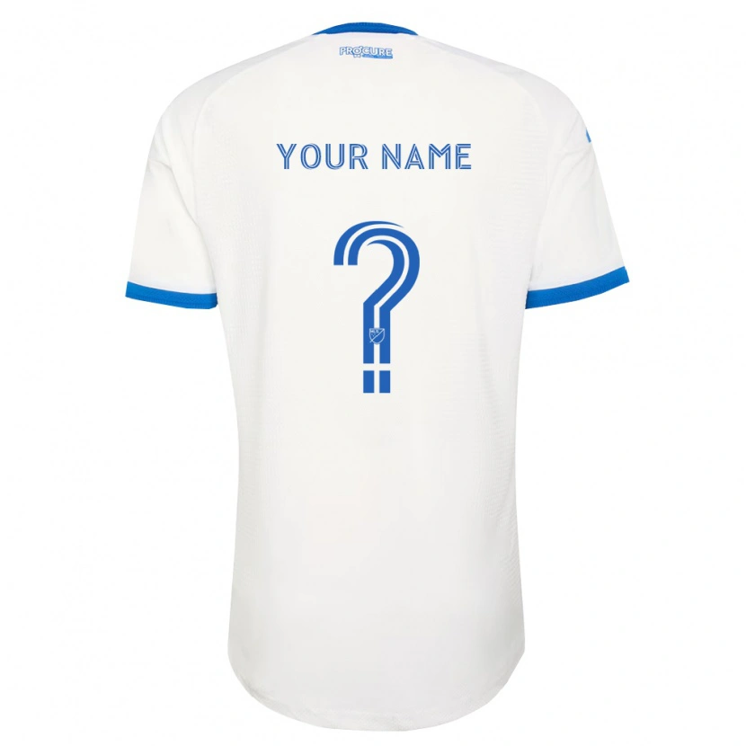 Danxen Mænd Dit Navn #0 Himmelblå Hvid Udebane Spillertrøjer 2026/27 Trøje T-Shirt