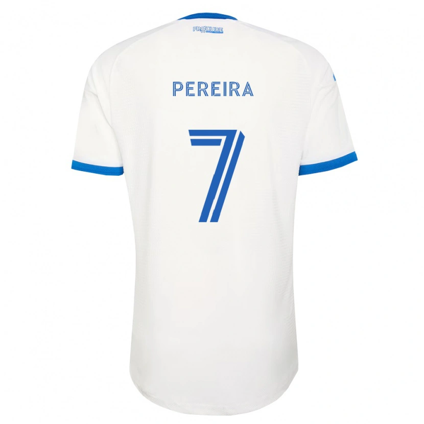 Danxen Mænd Daniel Pereira #7 Himmelblå Hvid Udebane Spillertrøjer 2026/27 Trøje T-Shirt