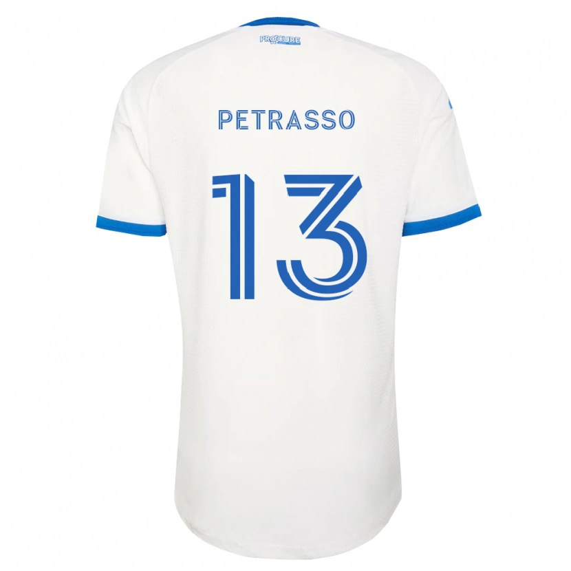 Danxen Mænd Luca Petrasso #13 Himmelblå Hvid Udebane Spillertrøjer 2026/27 Trøje T-Shirt