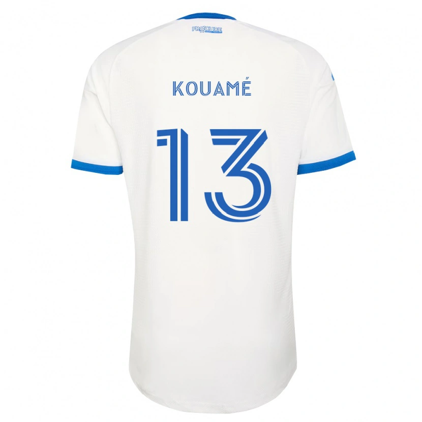 Danxen Mænd Rafael Kouamé #13 Himmelblå Hvid Udebane Spillertrøjer 2026/27 Trøje T-Shirt