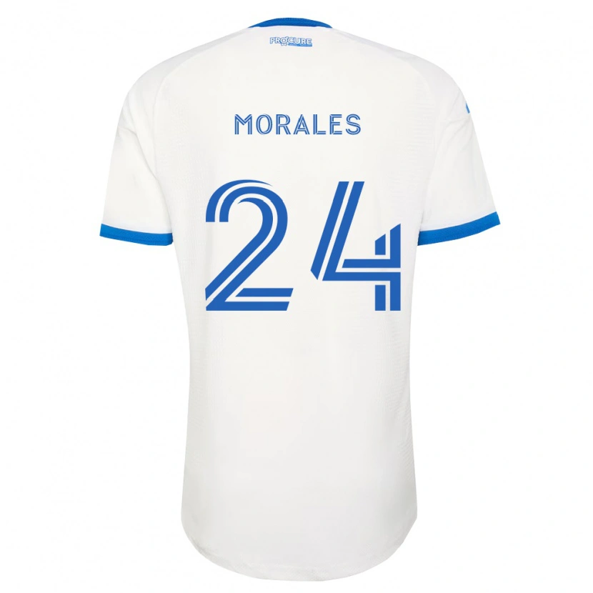 Danxen Mænd Efraín Morales #24 Himmelblå Hvid Udebane Spillertrøjer 2026/27 Trøje T-Shirt