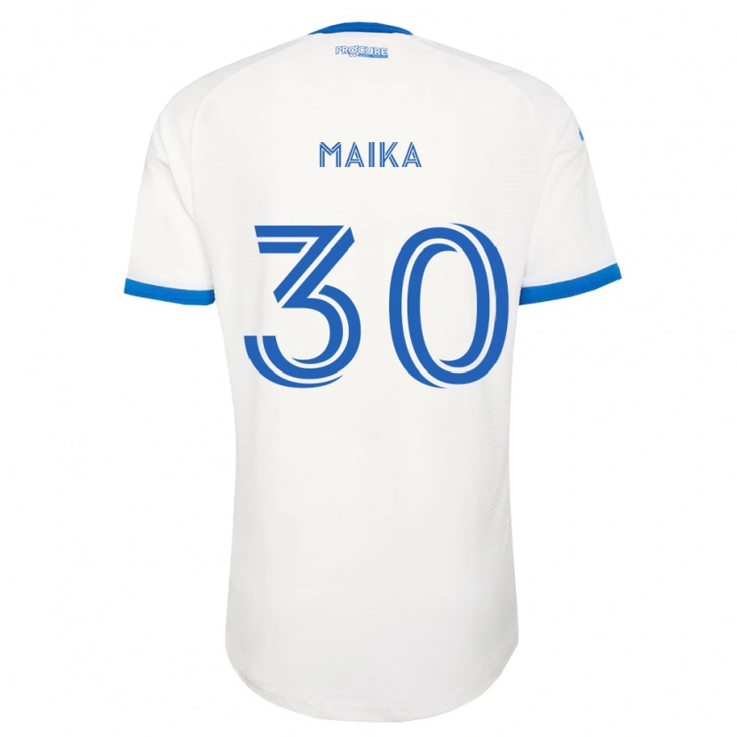 Danxen Mænd Valcourt Maika #30 Himmelblå Hvid Udebane Spillertrøjer 2026/27 Trøje T-Shirt