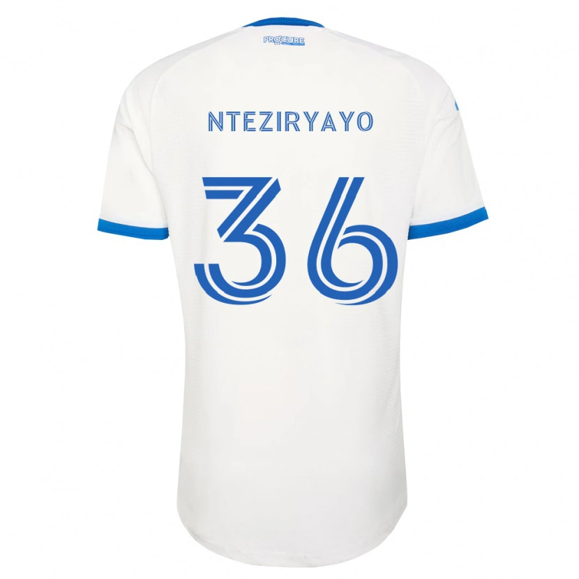 Danxen Mænd Josh Nteziryayo #36 Himmelblå Hvid Udebane Spillertrøjer 2026/27 Trøje T-Shirt