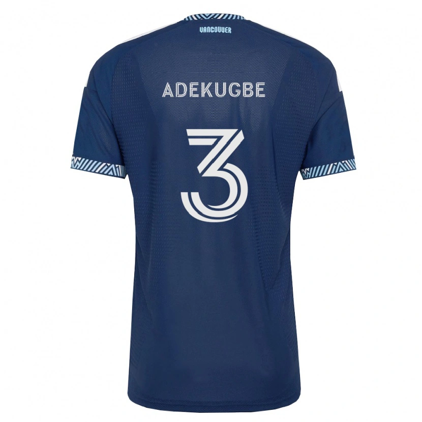 Danxen Mænd Sam Adekugbe #3 Dyb Blå Hvid Udebane Spillertrøjer 2026/27 Trøje T-Shirt