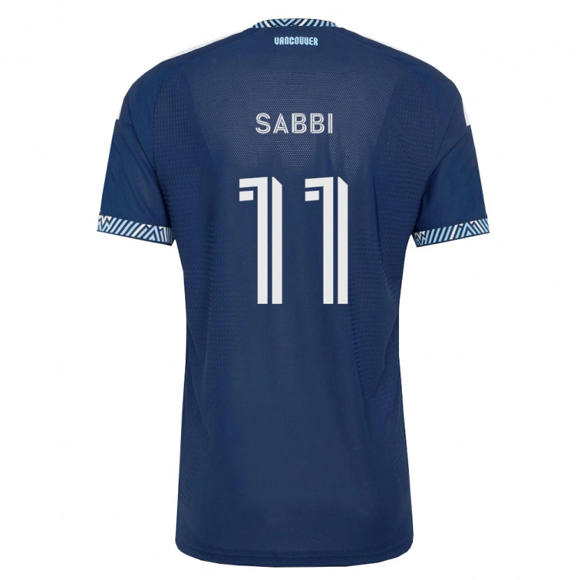 Danxen Mænd Emmanuel Sabbi #11 Dyb Blå Hvid Udebane Spillertrøjer 2026/27 Trøje T-Shirt