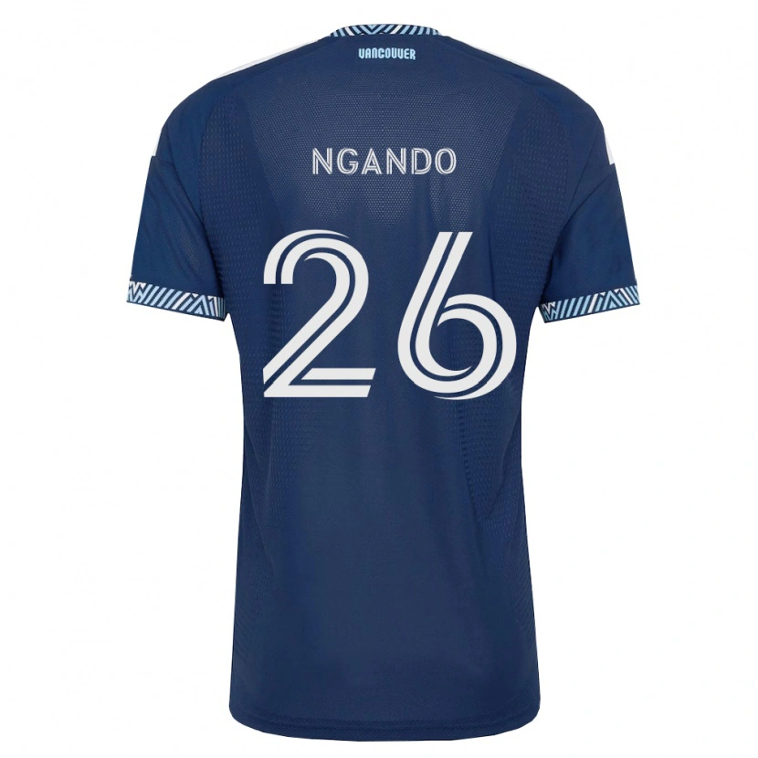 Danxen Mænd J.c. Ngando #26 Dyb Blå Hvid Udebane Spillertrøjer 2026/27 Trøje T-Shirt