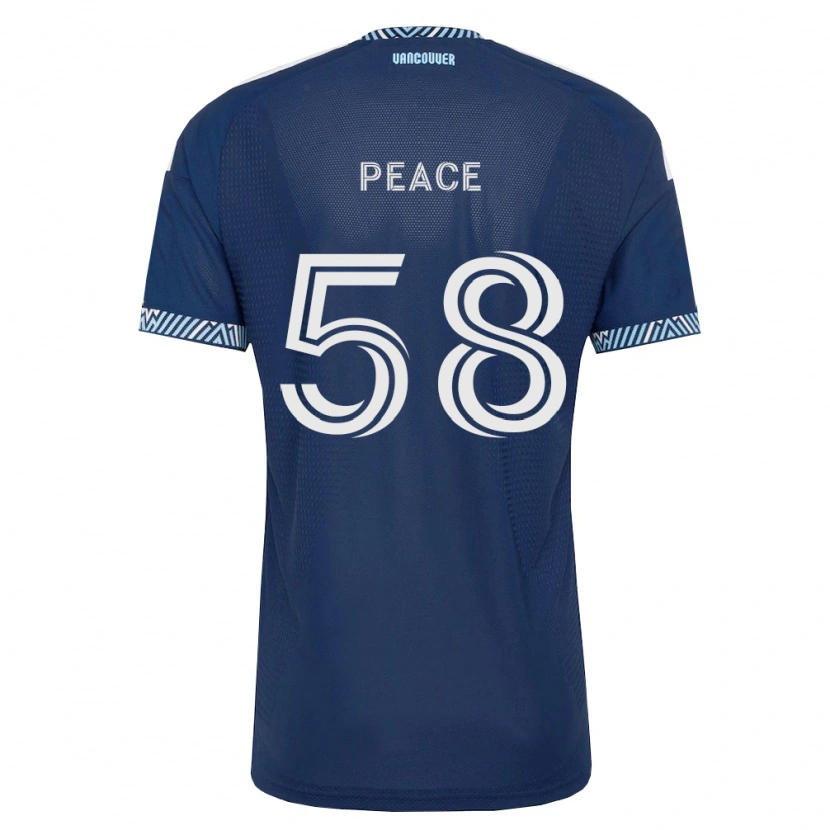 Danxen Mænd Jesse Peace #58 Dyb Blå Hvid Udebane Spillertrøjer 2026/27 Trøje T-Shirt