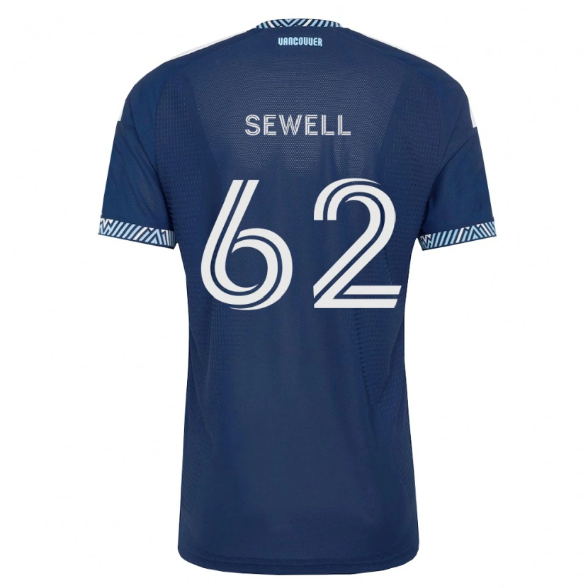Danxen Mænd Ryder Sewell #62 Dyb Blå Hvid Udebane Spillertrøjer 2026/27 Trøje T-Shirt