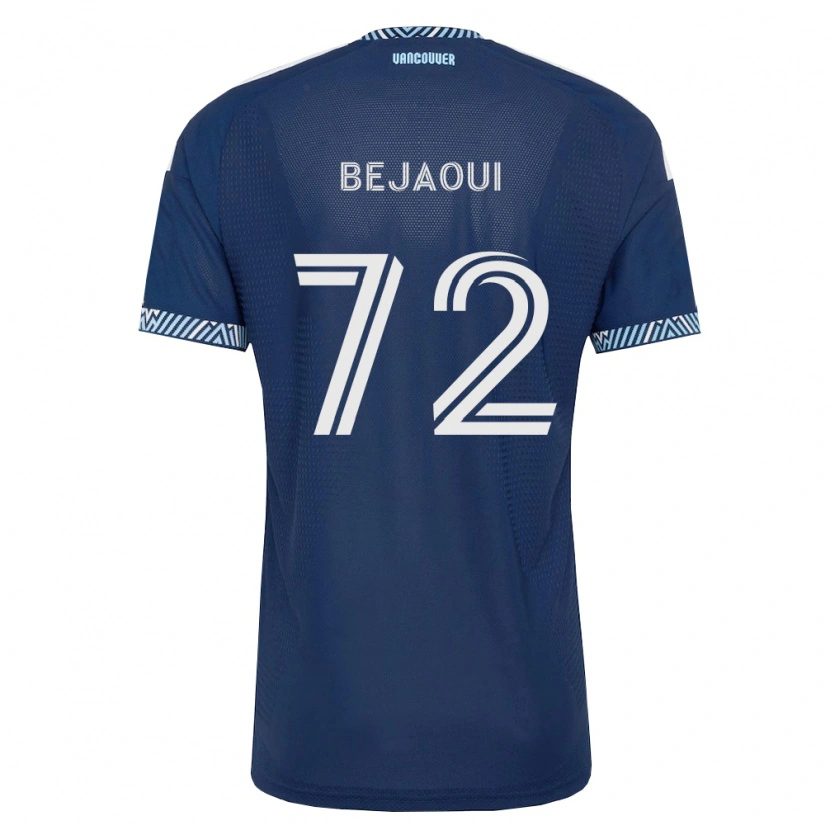 Danxen Mænd Aiden Bejaoui #72 Dyb Blå Hvid Udebane Spillertrøjer 2026/27 Trøje T-Shirt