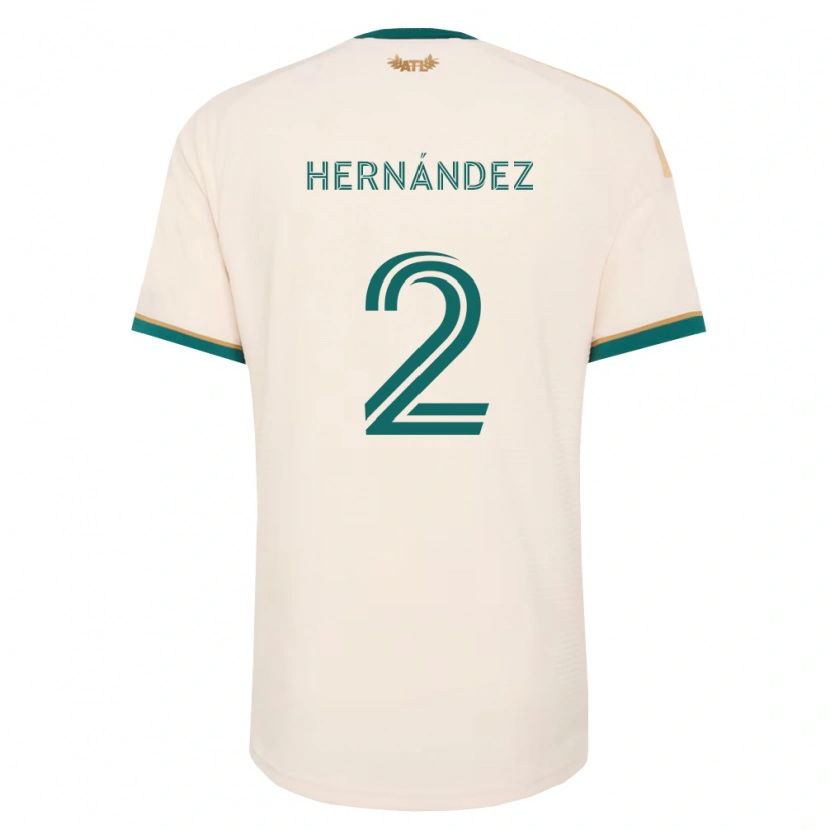 Danxen Mænd Ronald Hernández #2 Champagnegul Grøn Udebane Spillertrøjer 2026/27 Trøje T-Shirt