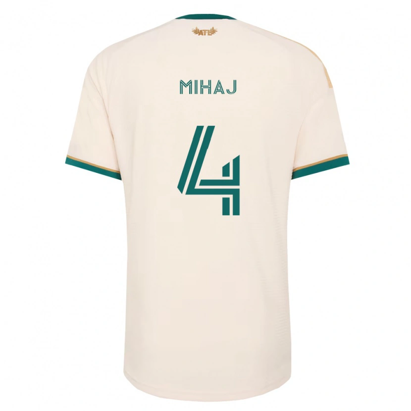 Danxen Mænd Enea Mihaj #4 Champagnegul Grøn Udebane Spillertrøjer 2026/27 Trøje T-Shirt