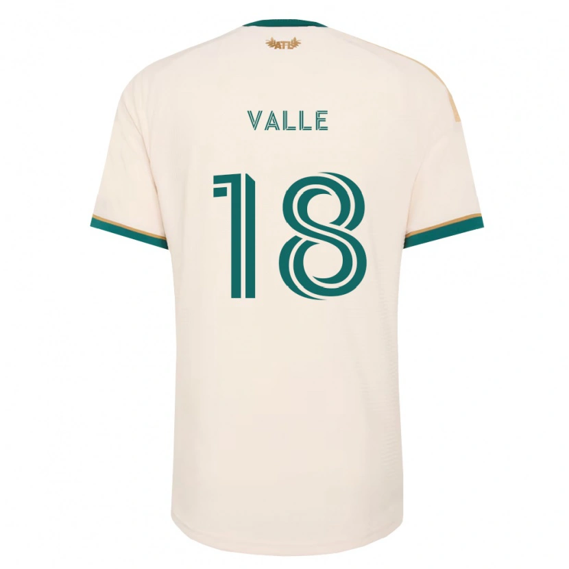 Danxen Mænd Daniel Valle #18 Champagnegul Grøn Udebane Spillertrøjer 2026/27 Trøje T-Shirt