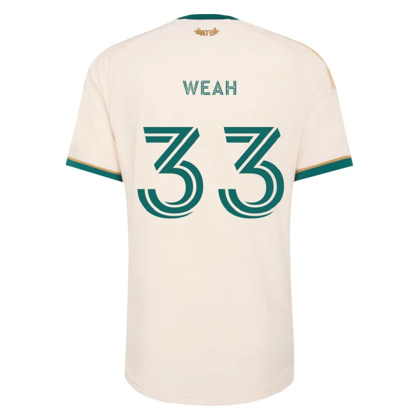 Danxen Mænd Patrick Weah #33 Champagnegul Grøn Udebane Spillertrøjer 2026/27 Trøje T-Shirt