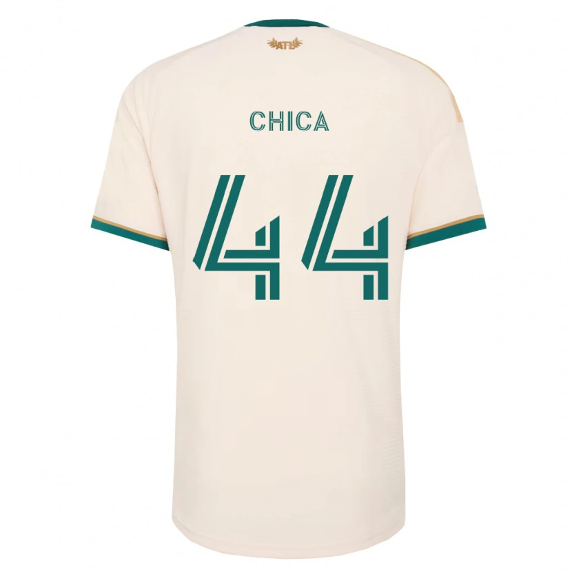 Danxen Mænd Daniel Chica #44 Champagnegul Grøn Udebane Spillertrøjer 2026/27 Trøje T-Shirt