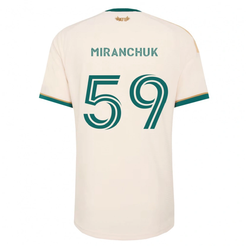 Danxen Mænd Aleksey Miranchuk #59 Champagnegul Grøn Udebane Spillertrøjer 2026/27 Trøje T-Shirt