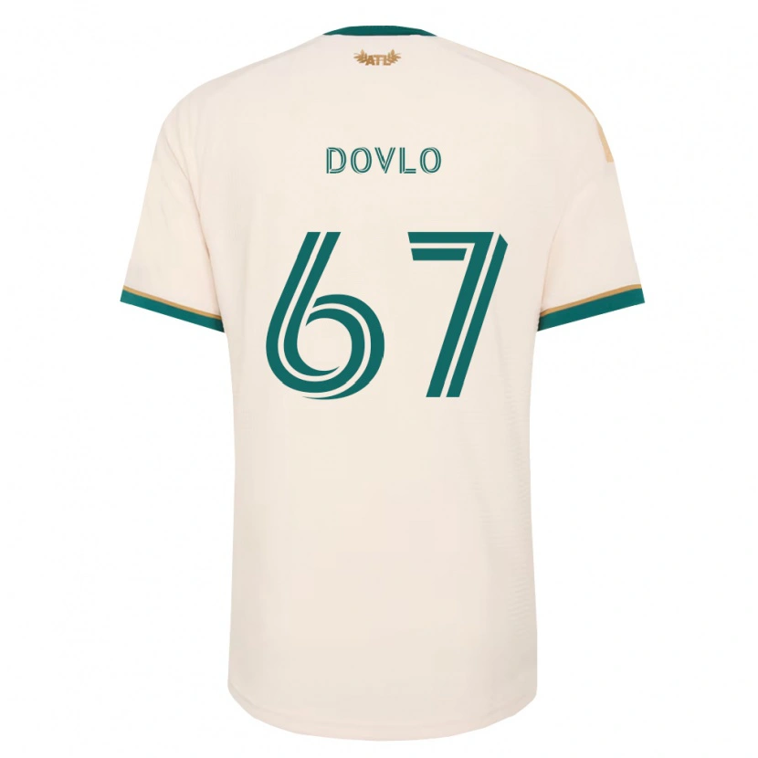 Danxen Mænd Enzo Dovlo #67 Champagnegul Grøn Udebane Spillertrøjer 2026/27 Trøje T-Shirt