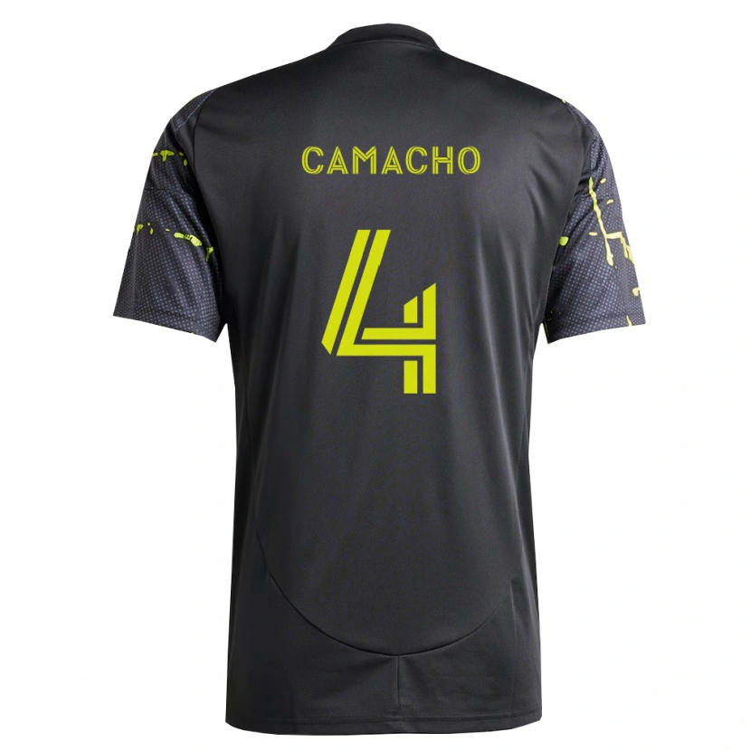 Danxen Mænd Rudy Camacho #4 Fluorescerende Gul Sort Udebane Spillertrøjer 2026/27 Trøje T-Shirt