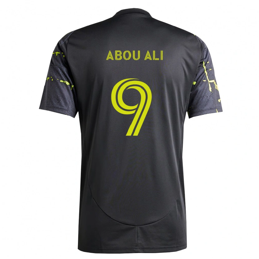 Danxen Mænd Wessam Abou Ali #9 Fluorescerende Gul Sort Udebane Spillertrøjer 2026/27 Trøje T-Shirt