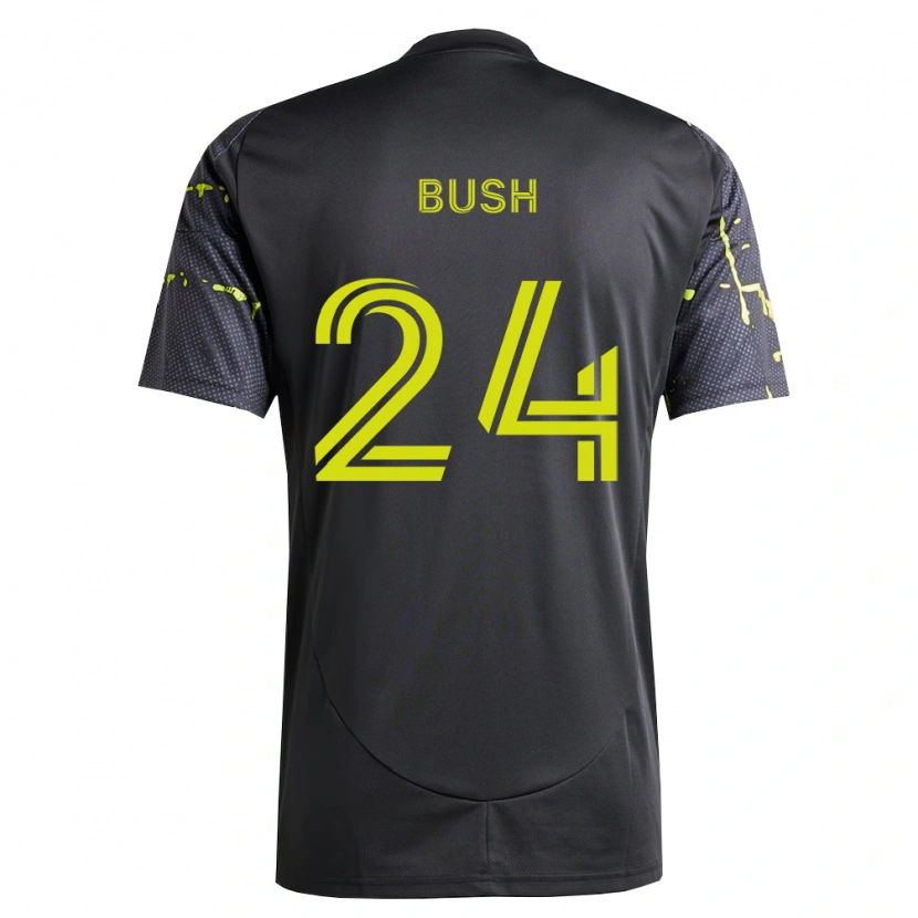 Danxen Mænd Evan Bush #24 Fluorescerende Gul Sort Udebane Spillertrøjer 2026/27 Trøje T-Shirt