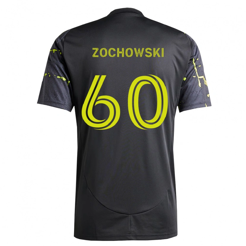 Danxen Mænd Alex Zochowski #60 Fluorescerende Gul Sort Udebane Spillertrøjer 2026/27 Trøje T-Shirt
