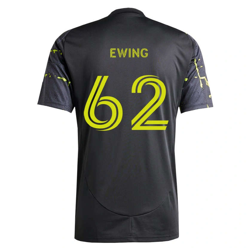 Danxen Mænd Immanuel Ewing #62 Fluorescerende Gul Sort Udebane Spillertrøjer 2026/27 Trøje T-Shirt