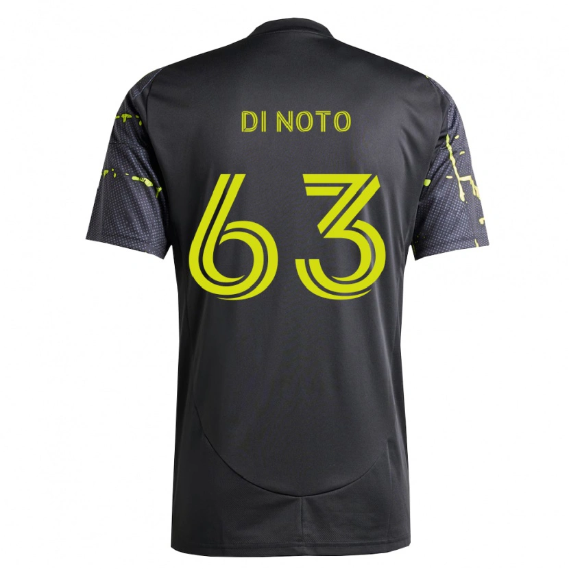 Danxen Mænd Gianmarco Di Noto #63 Fluorescerende Gul Sort Udebane Spillertrøjer 2026/27 Trøje T-Shirt