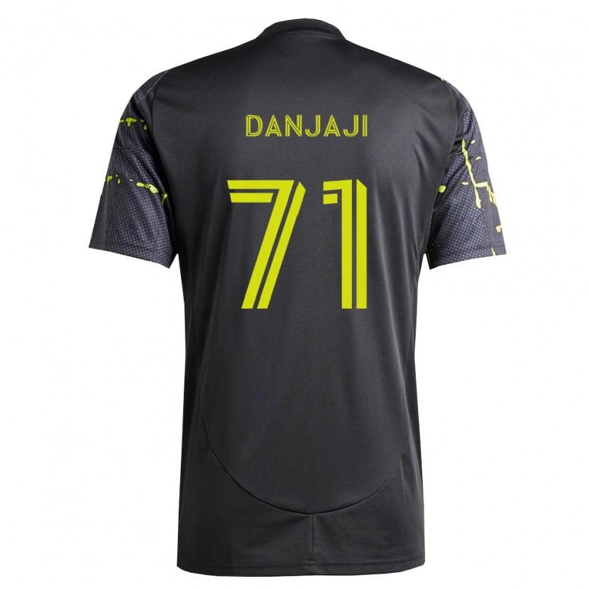 Danxen Mænd Jamil Danjaji #71 Fluorescerende Gul Sort Udebane Spillertrøjer 2026/27 Trøje T-Shirt