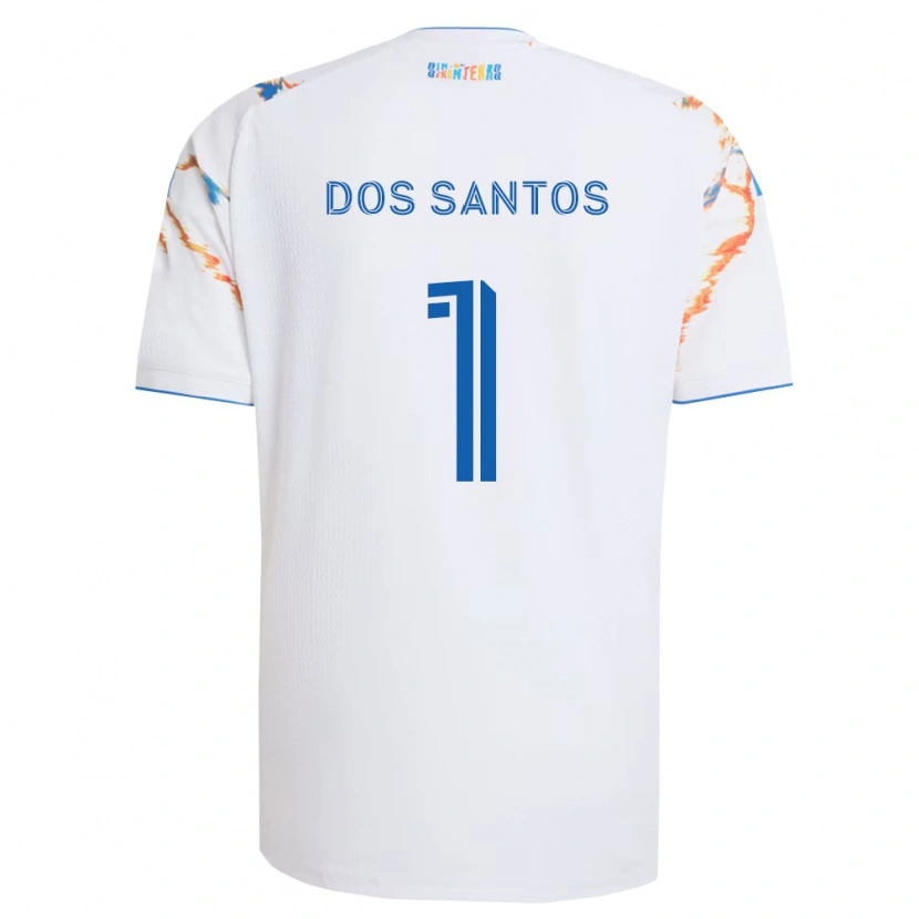 Danxen Mænd Cj Dos Santos #1 Hvid Orange Blå Udebane Spillertrøjer 2026/27 Trøje T-Shirt