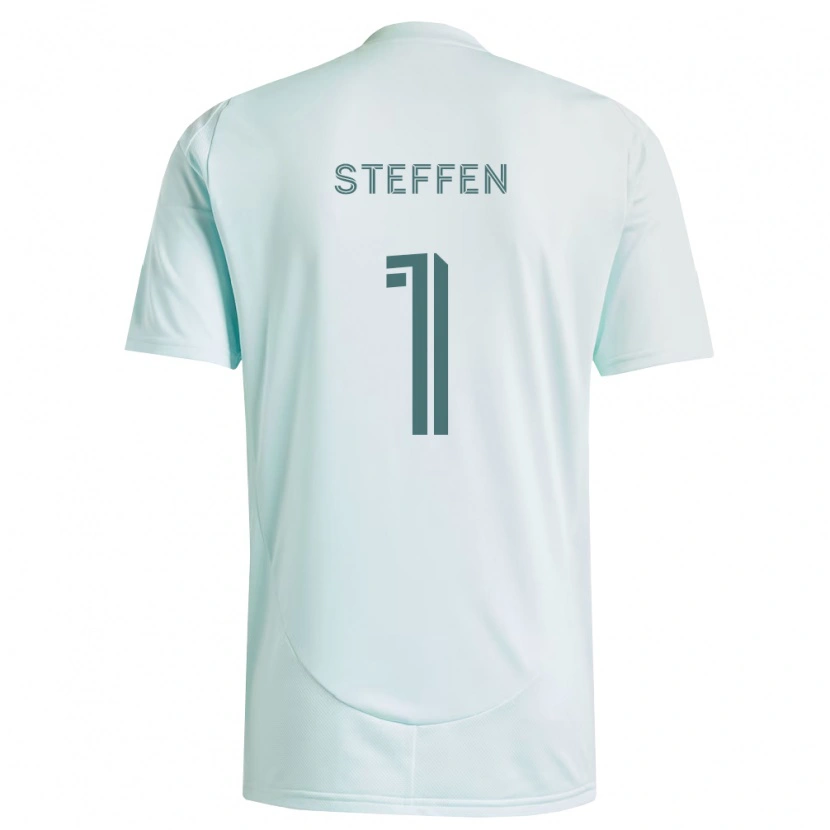 Danxen Mænd Zack Steffen #1 Hvid Lysegrøn Udebane Spillertrøjer 2026/27 Trøje T-Shirt