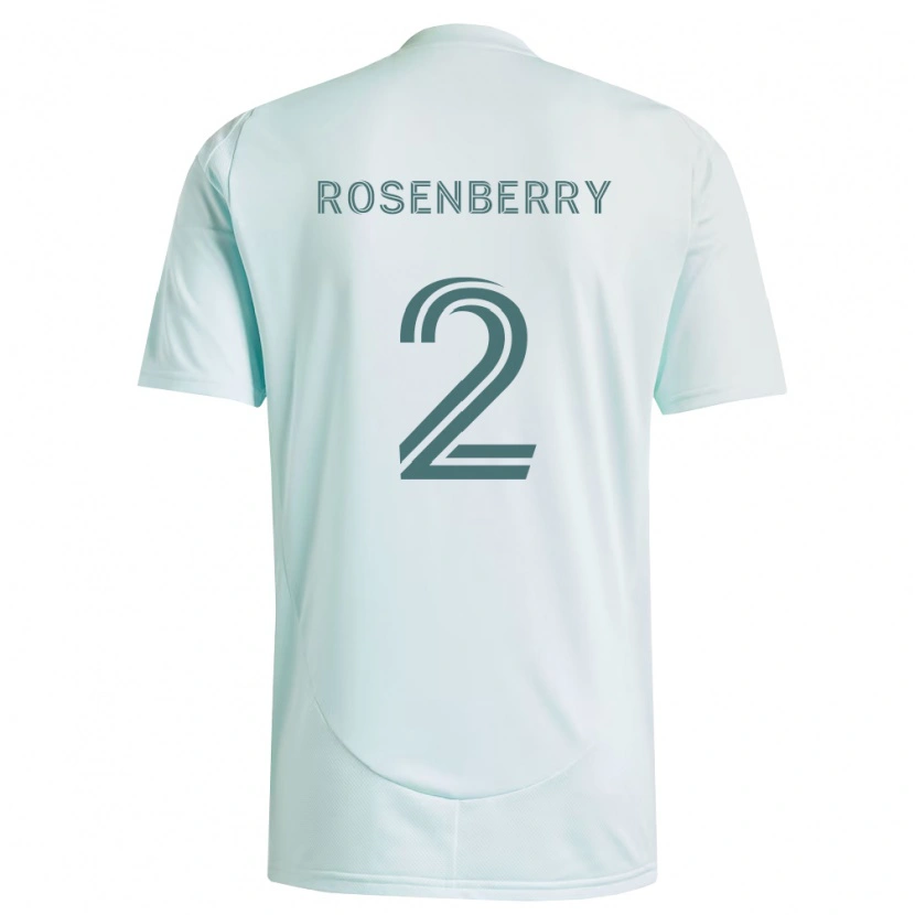 Danxen Mænd Keegan Rosenberry #2 Hvid Lysegrøn Udebane Spillertrøjer 2026/27 Trøje T-Shirt