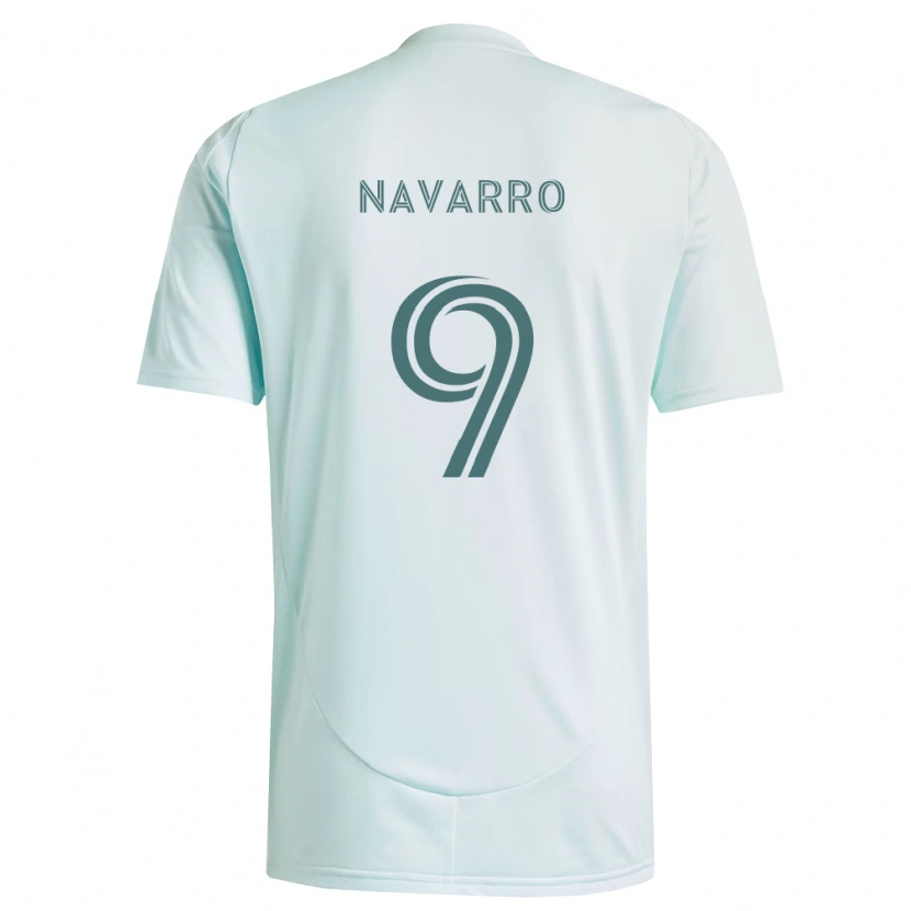 Danxen Mænd Rafael Navarro #9 Hvid Lysegrøn Udebane Spillertrøjer 2026/27 Trøje T-Shirt