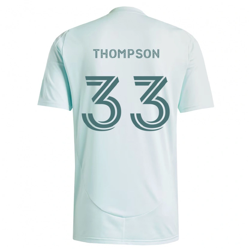 Danxen Mænd Kosi Thompson #33 Hvid Lysegrøn Udebane Spillertrøjer 2026/27 Trøje T-Shirt