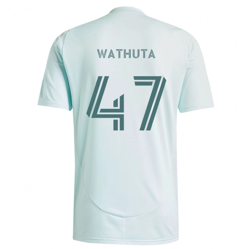 Danxen Mænd Sydney Wathuta #47 Hvid Lysegrøn Udebane Spillertrøjer 2026/27 Trøje T-Shirt
