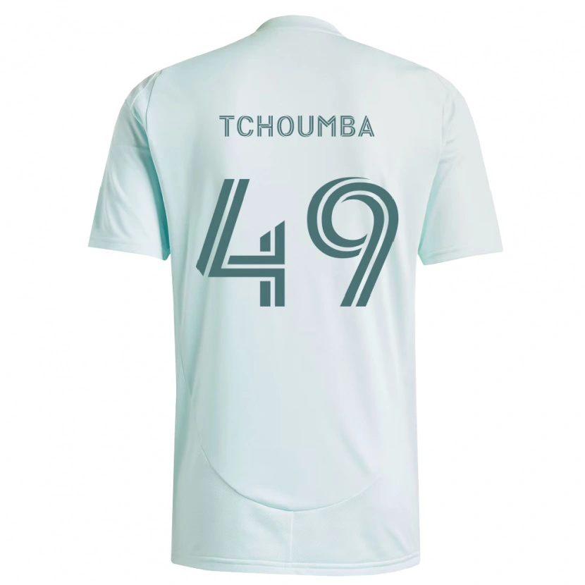 Danxen Mænd Nathan Tchoumba #49 Hvid Lysegrøn Udebane Spillertrøjer 2026/27 Trøje T-Shirt
