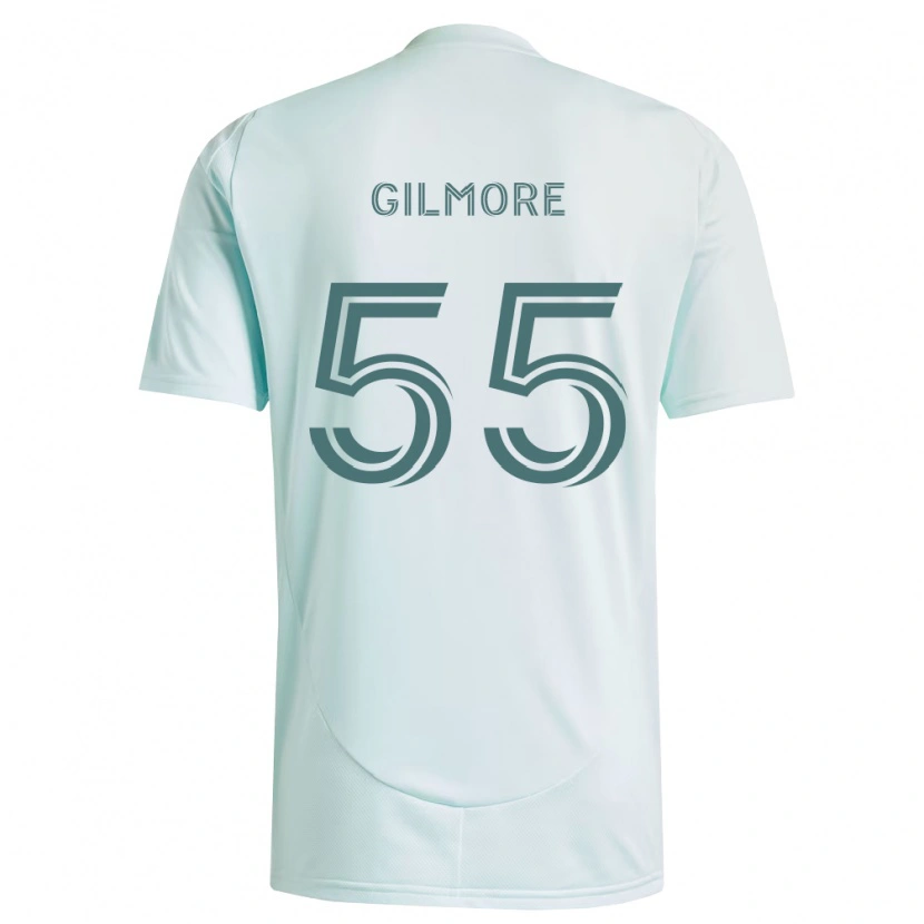 Danxen Mænd Grant Gilmore #55 Hvid Lysegrøn Udebane Spillertrøjer 2026/27 Trøje T-Shirt