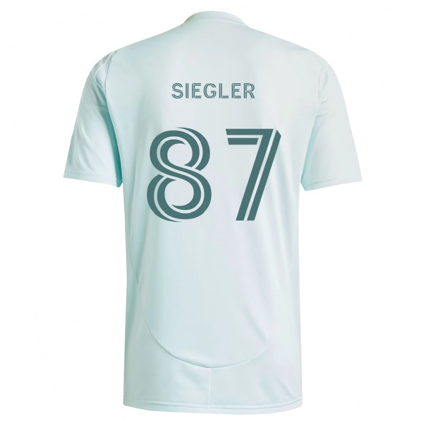 Danxen Mænd Sebastian Siegler #87 Hvid Lysegrøn Udebane Spillertrøjer 2026/27 Trøje T-Shirt