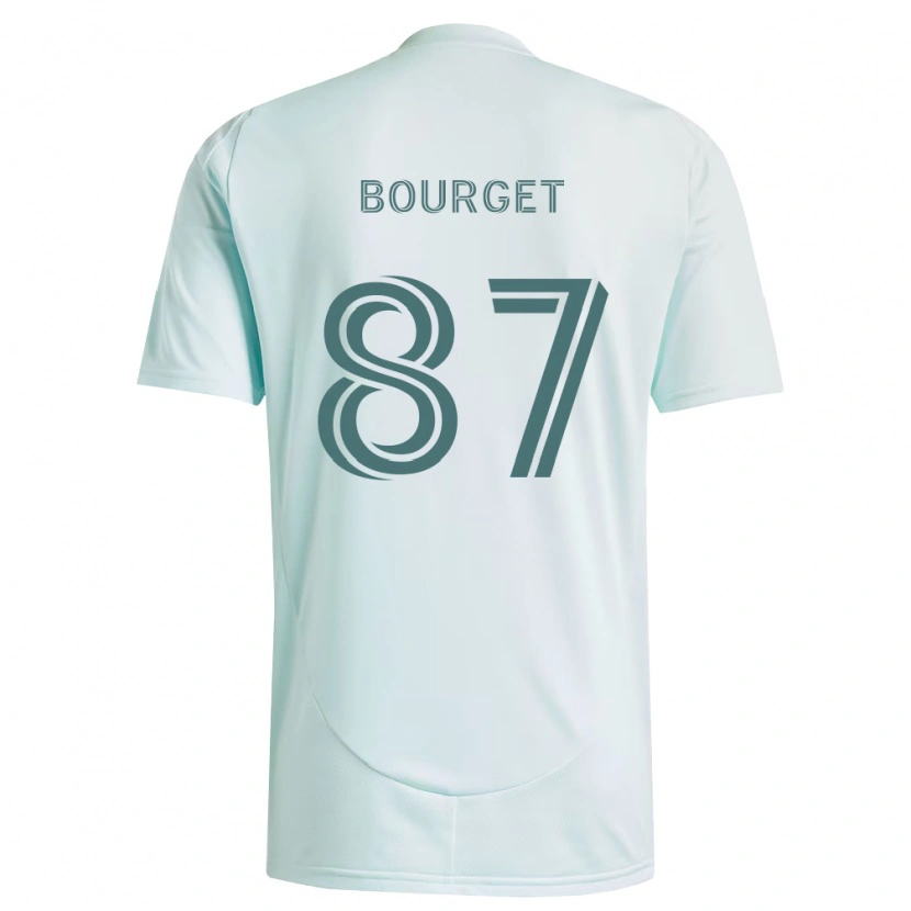 Danxen Mænd Sebastian Bourget #87 Hvid Lysegrøn Udebane Spillertrøjer 2026/27 Trøje T-Shirt