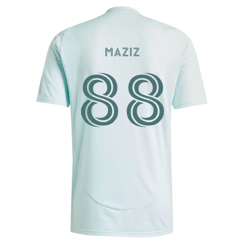 Danxen Mænd Youssef Maziz #88 Hvid Lysegrøn Udebane Spillertrøjer 2026/27 Trøje T-Shirt