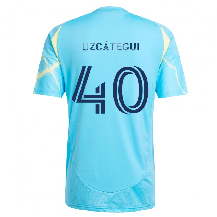 Danxen Mænd Rafael Uzcátegui #40 Lyseblå Sort Lys Gul Udebane Spillertrøjer 2026/27 Trøje T-Shirt