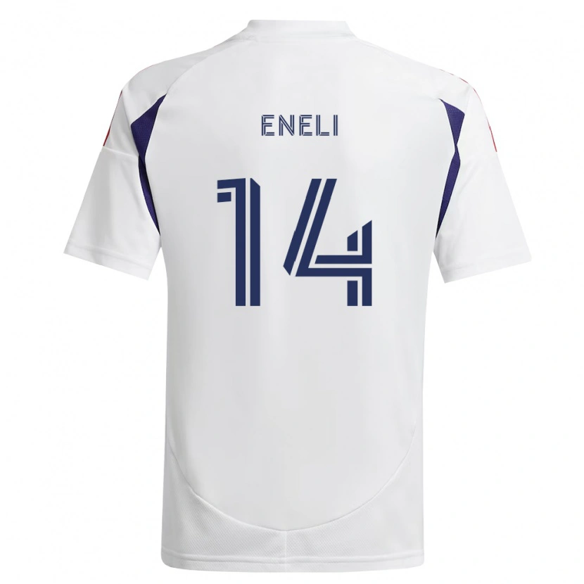 Danxen Mænd Emeka Eneli #14 Kongelig Blå Rød Brun Udebane Spillertrøjer 2026/27 Trøje T-Shirt