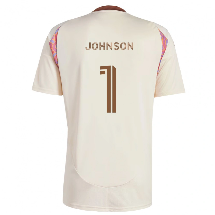 Danxen Mænd Sean Johnson #1 Råhvid Pink Udebane Spillertrøjer 2026/27 Trøje T-Shirt